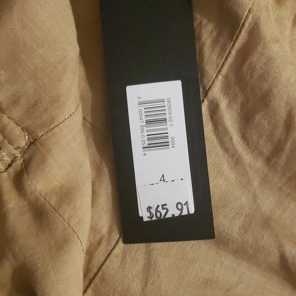 New Banana Republic Mind Dress Sz 4 Tan color - Picture 9 of 12